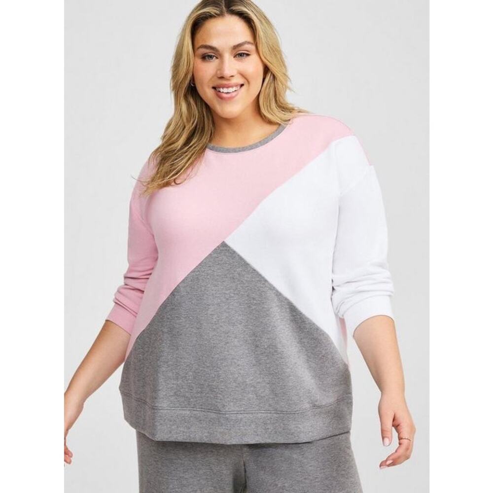NWT TORRID Super Soft Fleece Crew Neck Drop Shoulder  Sweatshirt Plus Size 1 - Picture 4 of 12